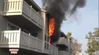 South Pointe Apartment Fire Costa Mesa 2012 [upl. by Boyse]