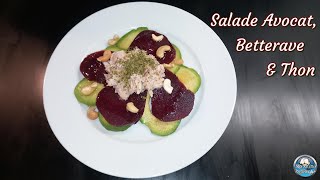 SALADE express AVOCAT BETTERAVE THON 🥗 🥑 🐟 [upl. by Nilahs]