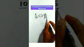 Which fraction is greater or smaller shortcut  fractionfun [upl. by Leandra]