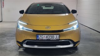 2024 Toyota PRIUS  LED lights review low and high beam POV [upl. by Sydelle2]