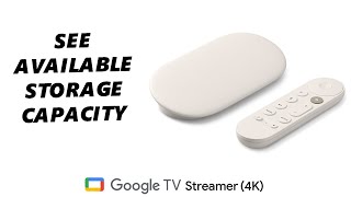 How To Check Available Storage Space On Google TV Streamer [upl. by Oslec]