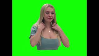 Sydney Sweeney Crying and Fixing Her Hair  Green Screen [upl. by Nortal391]