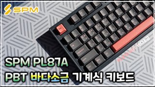 SPM PL87A PBT 바다소금 키보드 타이핑 [upl. by Charlet114]