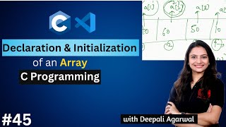 Declaration amp Initialization of an Array in C Programming  Arrays in C Programming Part2 45 [upl. by Kristal]