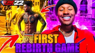 Played My FIRST GAME With My REBIRTH BUILD On NBA 2K22 BEST BUILD 2K22 [upl. by Battiste687]