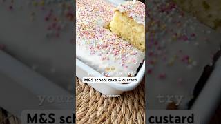 MampS School Cake amp Custard sweet treat marksandspencer schoolcake mands cake dessert [upl. by Randell]