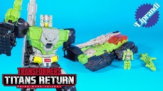 HASBRO  HARDHEAD TRANSFORMERS GENERATIONS TITANS RETURN  TOY SCOUT [upl. by Naiviv]