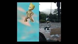 Groot and Batman funny dancecartoon animation dc marval shorts [upl. by Valentino28]