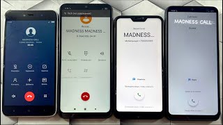 Four XIAOMI Redmi  Madness Incoming Outgoing Call amp XIAOMI 9c 9A Mi A2 lite Note 5A [upl. by Nalyac697]