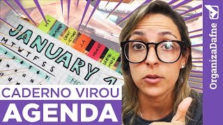 📒 COMO FAZER UMA AGENDA USANDO UM CADERNO bullet journal  Organiza Dafne [upl. by Aratnahs]