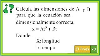 Análisis Dimensional  Problema 13 básico [upl. by Tamara]