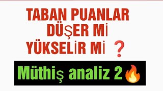 Taban Puanları Düşer mi Yükselir mi  2 analiz 👉Eşit Ağırlık yks2024 üniversite tercihler [upl. by Cogen153]