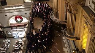 Hail All Hail Cornell Glee Club Performance at Wanamaker Organ in Philadelphia [upl. by Haroppizt]