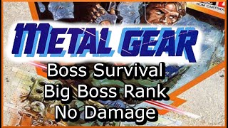 Metal Gear PC  Boss Survival  Big Boss Rank No Damage Normal Difficulty [upl. by Learsi]