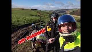 Honda C90 amp CT110 Aussie Postie  OFFROADING Part 1  The BLACK YAT trail Powys [upl. by Danya950]