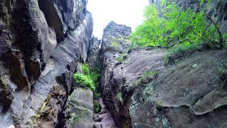 Häntzschelstiege Klettersteig Tour Part1 POV Sächsische Schweiz 4k Elbsandsteingebirge 4k Gopro HD [upl. by Naawaj]