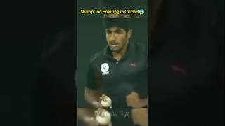 Stump Tod Bowling in Cricket History🤯cricket trending shorts [upl. by Anaek]