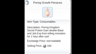 How to buy PORING Growth PANACAE Ragnarok Mobile [upl. by Aissatsan]