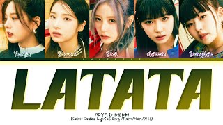 ADYA Latata original GIDLE Lyrics Color Coded Lyrics [upl. by Atina]