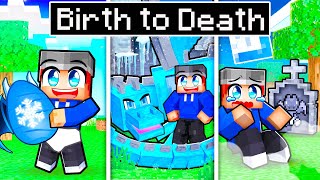 BIRTH TO DEATH of an ICE DRAGON in Minecraft [upl. by Bibah]