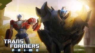 Transformers Prime  The Origin Story of Optimus Prime amp Megatron  Transformers Official [upl. by Elauqsap]