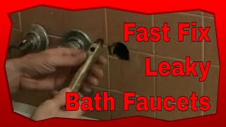 How To Fix Leaky Bathtub Faucets [upl. by Yrffej]