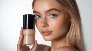 Creating HyperRealistic Ad with AI for a Fictive Cosmetics Brand  Luméa Foundation Ad [upl. by Aihsat]