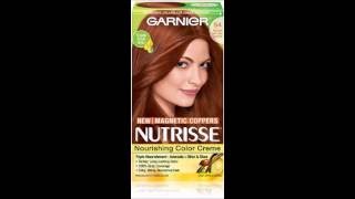 Garnier Hair Color Nutrisse Nourishing Color Creme 54 Medium Natural Copper [upl. by Yenolem]