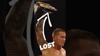 How did Randy Orton lose his wwe championship wwe randyorton [upl. by Esorylime]