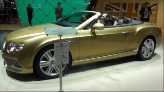 Bentley GT Convertible 2015 In detail review walkaround Exterior [upl. by Cimbura]