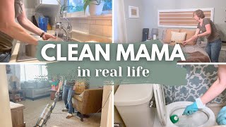 CLEAN MAMA Routine in REAL LIFE  Keeping House in Real Life  Clean Mama Vlog [upl. by Airdnaed836]