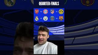 Champions League Draw Reaction 👀 [upl. by Aslin]