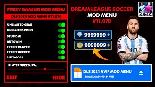 Dream League Soccer 2024 MOD APK v11070 Gameplay Unlimited Coins and Diamonds DLS 24 MOD MENU APK [upl. by Massingill]