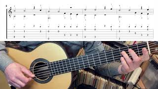 Sarabande  Handel Easy guitar tutorial [upl. by Ahsead994]