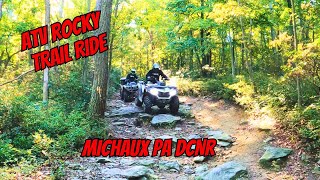 CFMoto and Yamaha ATV’s Rocky Ride  Exploring Michaux PA DCNR ATV Trails [upl. by Colp]