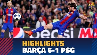 FC BARCELONA 61 PSG  Match highlights [upl. by Yecart]