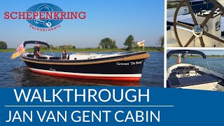 Jan van Gent cabin for sale Walktrough  Schepenkring jachtmakelaars  Krekelberg Nautic [upl. by Nosdivad]