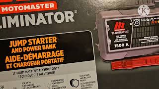 Motomaster Eliminator Power Pack Jump Starter Review [upl. by Llednew718]