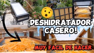 DESHIDRATDOR de alimentos SOLAR FACIL de hacer CASERO con materiales RECICLADOS paso a paso [upl. by Schnell550]