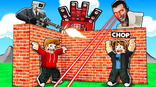 ROBLOX CHOP AND FROSTY BUILD TO SURVIVE IN TITANMAN WORLD [upl. by Valaria]