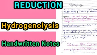 Hydrogenolysis  ReductionMSc 3 Sem [upl. by Yancey]