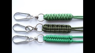 DIYTop 3 Easiest Paracord quotNeckKnifeKeychainquot Lanyard  CobraSnakeFishtail Knot – CBYS [upl. by Hcurob559]