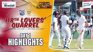 Highlights  Richmond College vs Mahinda College  118th Lovers Quarrel  Day 01 [upl. by Elazaro]