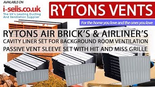 RYTONS AIRLINER PASSIVE VENT SLEEVE WITH HIT AND MISS GRILLE [upl. by Yorled449]