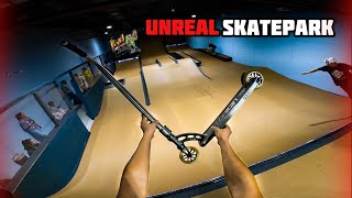 RIDING UNREAL NEW INDOOR SKATEPARK [upl. by Cheria]