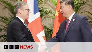 UK Prime Minister Keir Starmer meets China President Xi Jinping at G20 summit  BBC News [upl. by Divadnhoj]