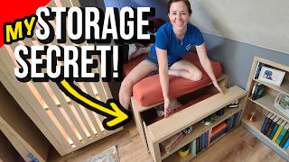 Under Bed Storage  How to Build a Shelf and Drawer in One [upl. by Knarf]