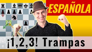 ¡123 Ruy Lopez 🇪🇸 Española Apertura y TRAMPAS [upl. by Gwenny254]