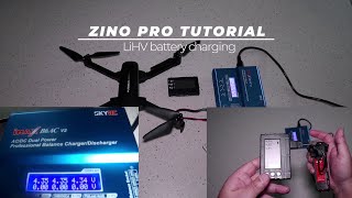 Hubsan Zino PRO LiHV battery  How to charge your batteries with SKYRC iMAX B6AC V2 [upl. by Llezniuq]