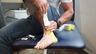 Peroneal Tendinopathy Kinesiology Taping Technique [upl. by Ardnossak]